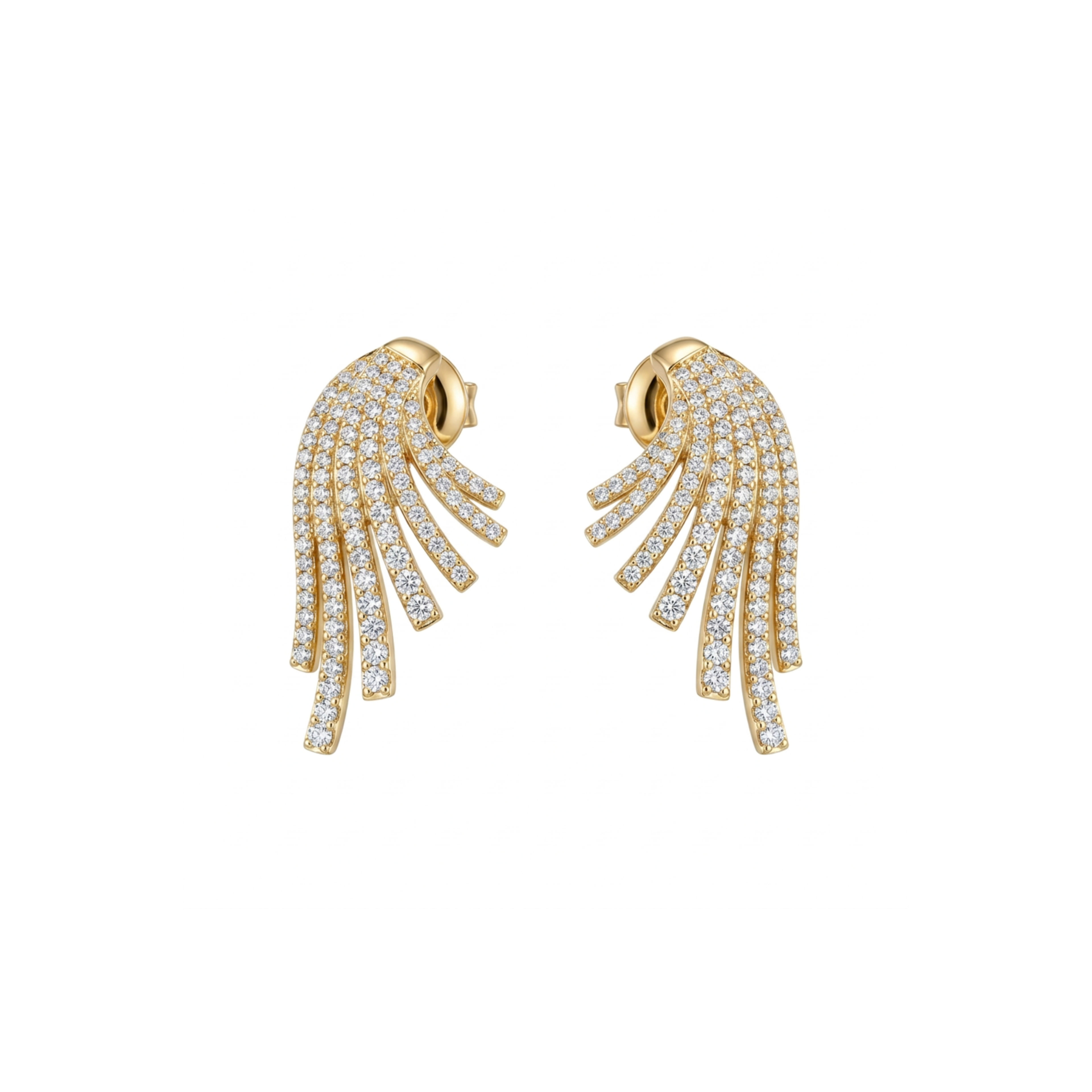 Pendientes Bellini Alas doradas