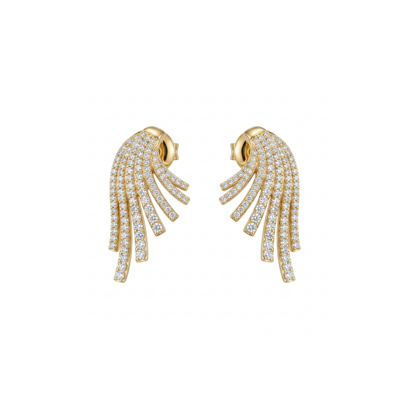 Pendientes Bellini Alas doradas