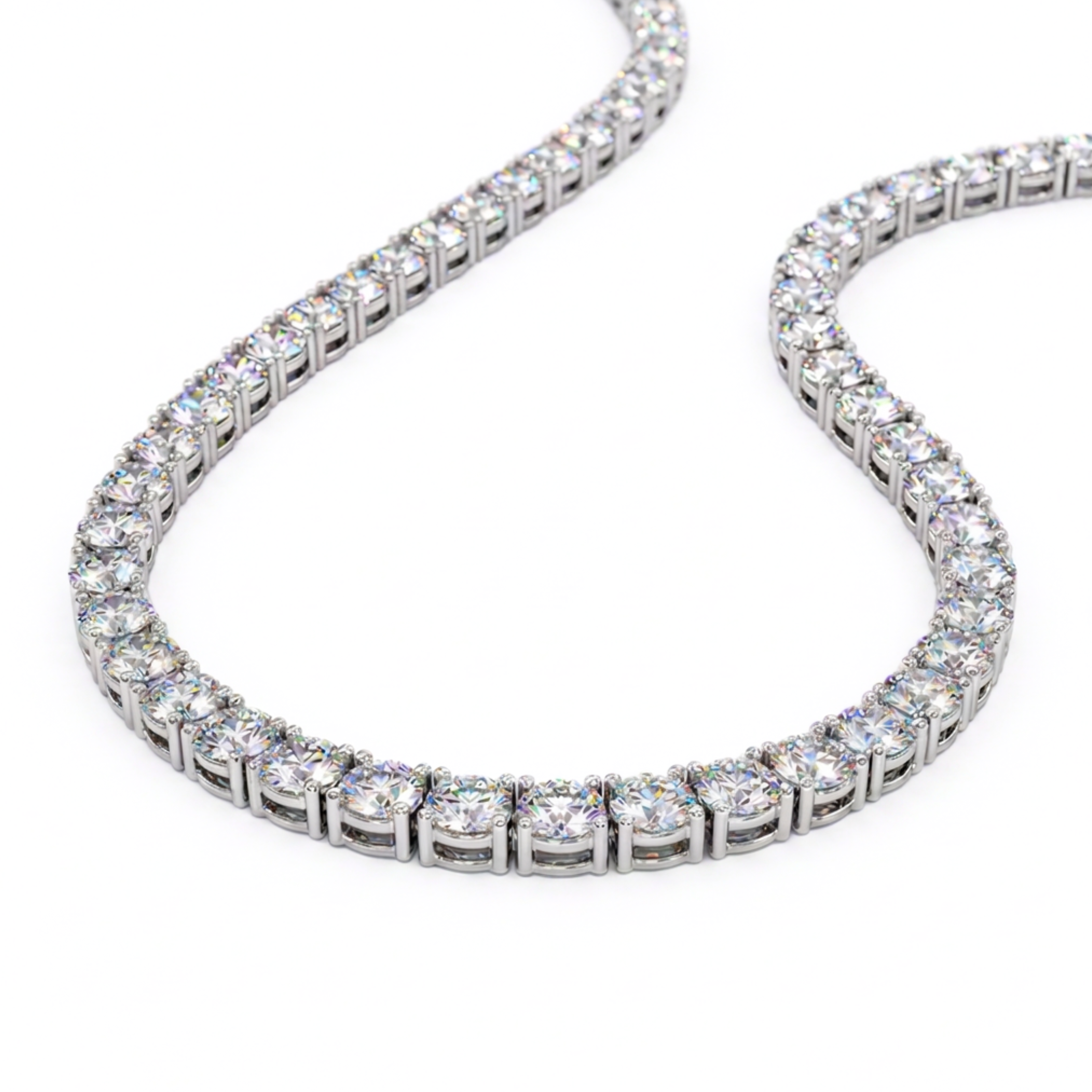Collar Bellini Rivier blanco S:45 3mm
