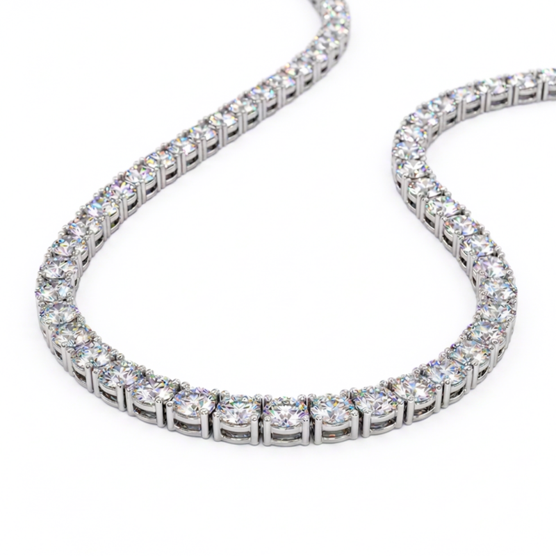 Collar Bellini Rivier blanco S:45 3mm