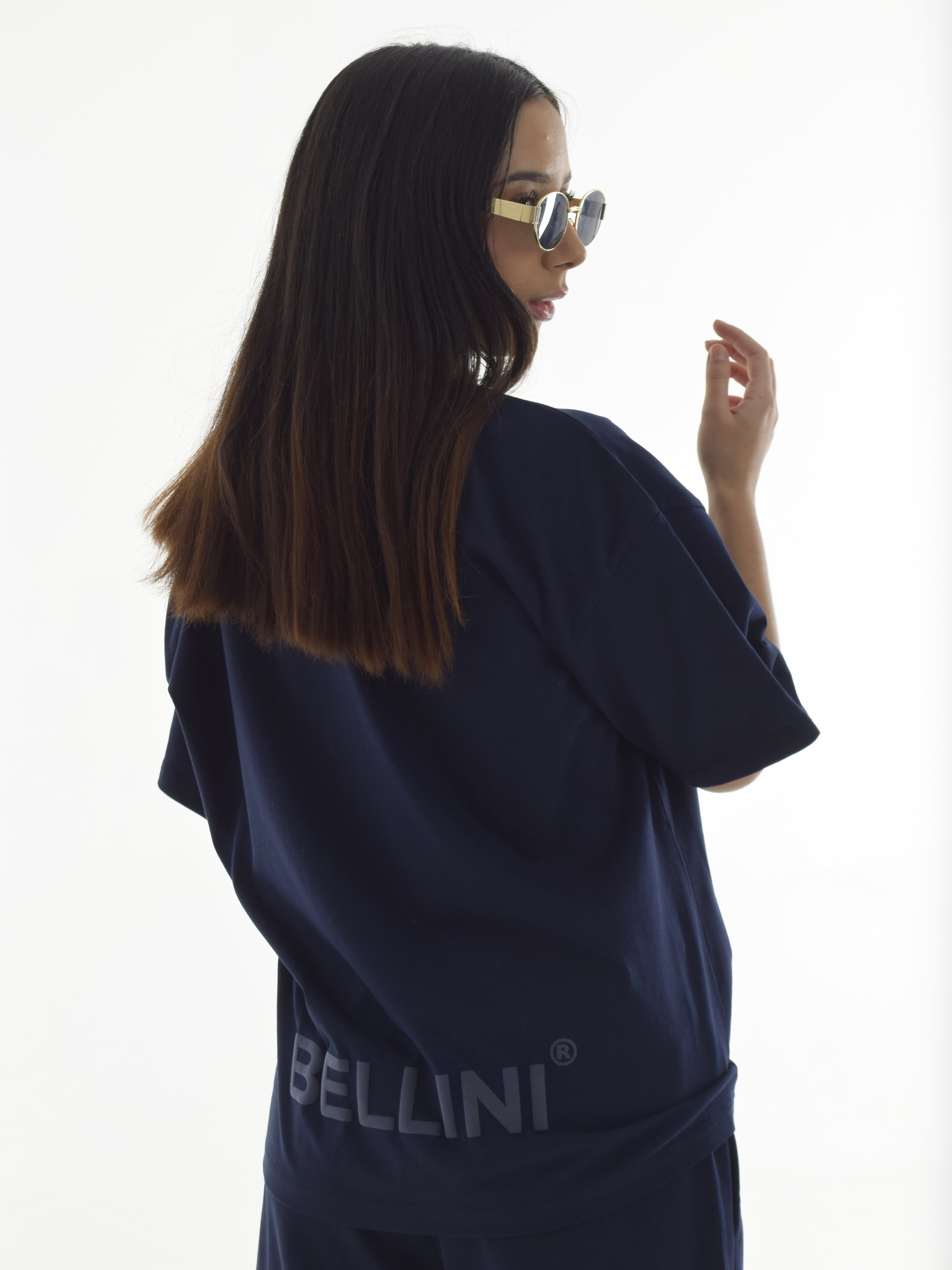 Camiseta Oversize ISOLA VIVA - Azul marino